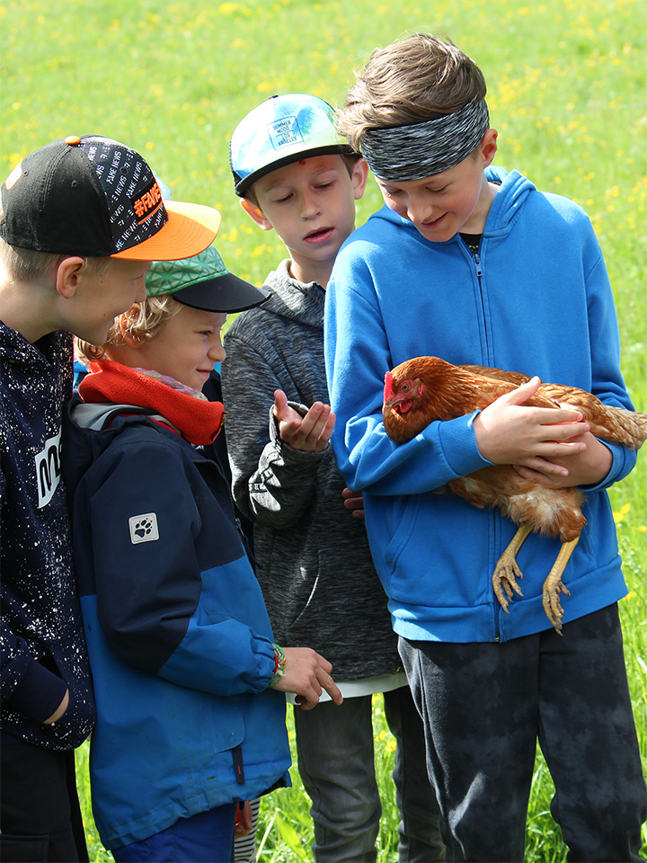 Kinder am Bauernhof